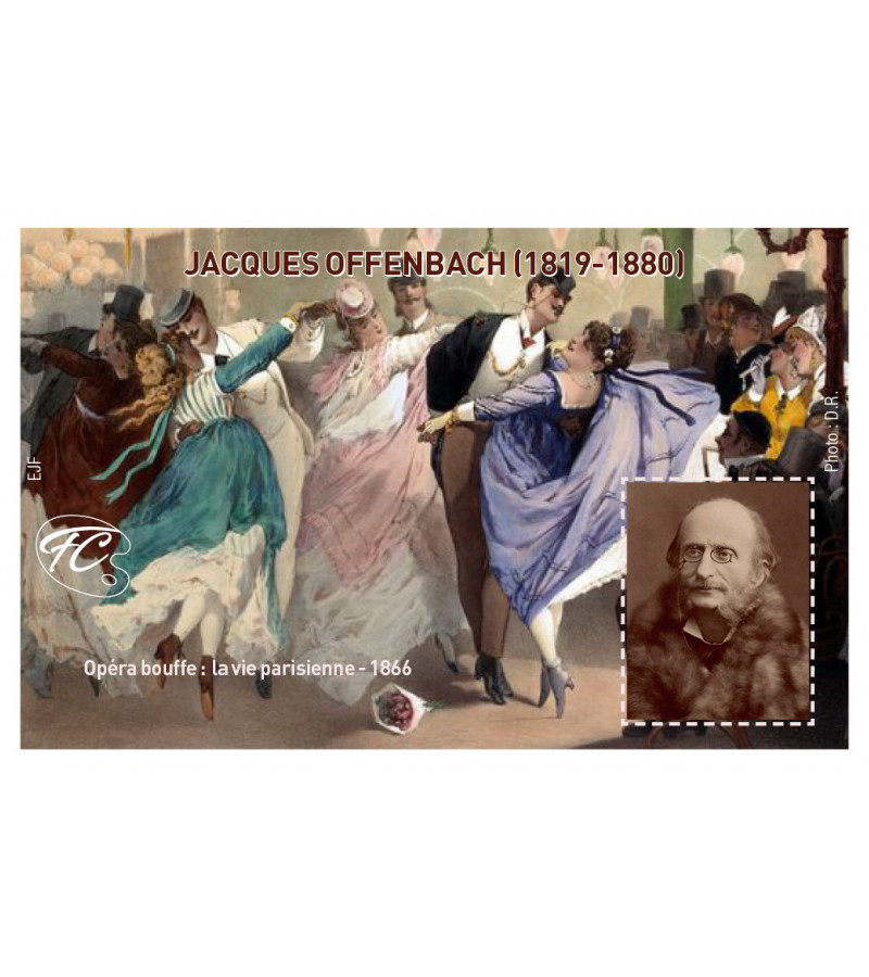 FEUILLET COMMEMORATIF JACQUES OFFENBACH